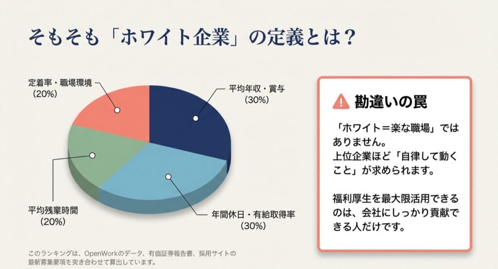 そもそもホワイト企業の定義とは？