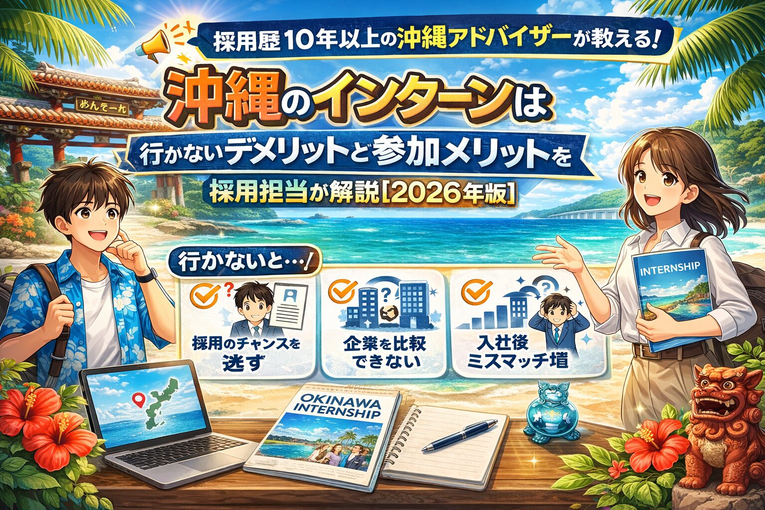 沖縄の就活のデメリットと、参加メリット