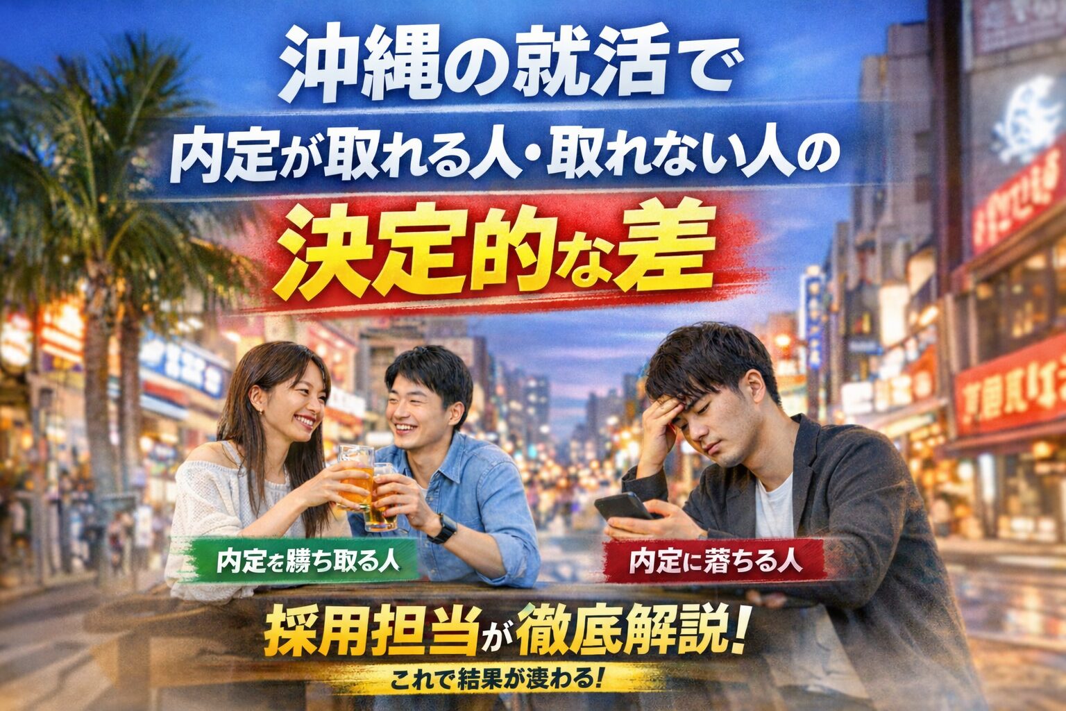 沖縄の就活で内定が取れる人・取れない人の決定的な差【採用担当が解説】